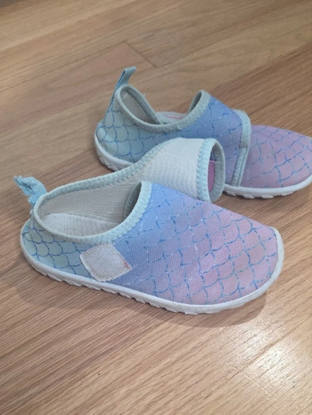 Baby Slip-On Walker Shoes in Pink & Lavender with Easy Velcro